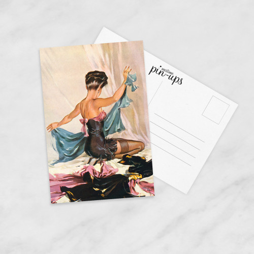 Postcard (Wartime Pin-Ups) - Tearing Off A Strip (E.O.L.) - SAVE 15% !!