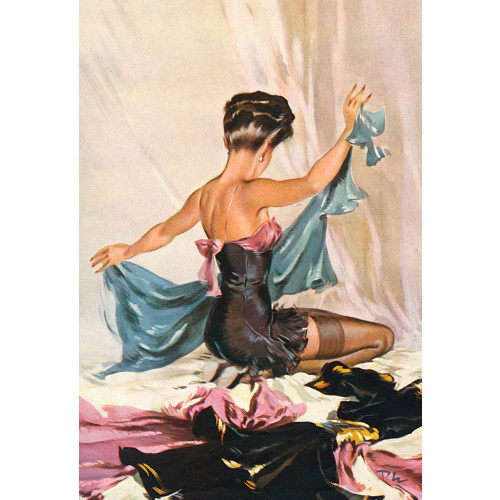 Magnet (Wartime Pin-Ups) - Tearing Off A Strip (E.O.L.) - SAVE 15% !!