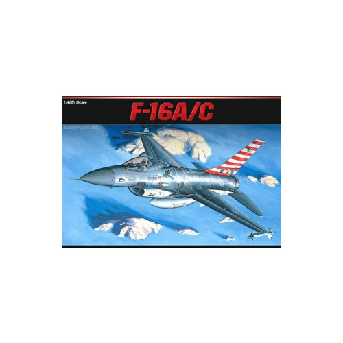 Academy 1:48 Aircraft Kit - USAF F-16A/C Fighting Falcon (E.O.L.) - SAVE 15% !!