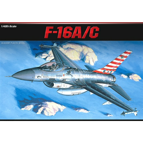 Academy 1:48 Aircraft Kit - USAF F-16A/C Fighting Falcon (E.O.L.) - SAVE 15% !!