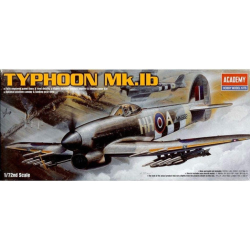Academy 1:72 Aircraft Kit - British RAF Hawker Typhoon Mk.Ib Fighter Bomber Aircraft