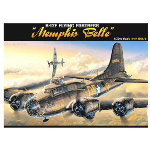 Academy 1:72 Aircraft Kit - USAAF B-17F Memphis Belle Heavy Bomber Aircraft