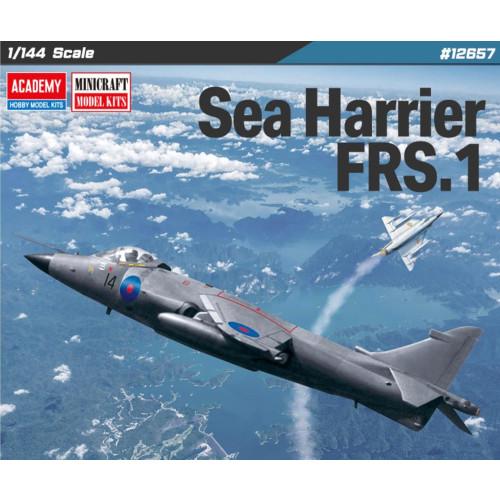 Academy 1:144 Aircraft Kit - British Royal Navy Sea Harrier FRS.1 V/STOL Strike Fighter (NEW)