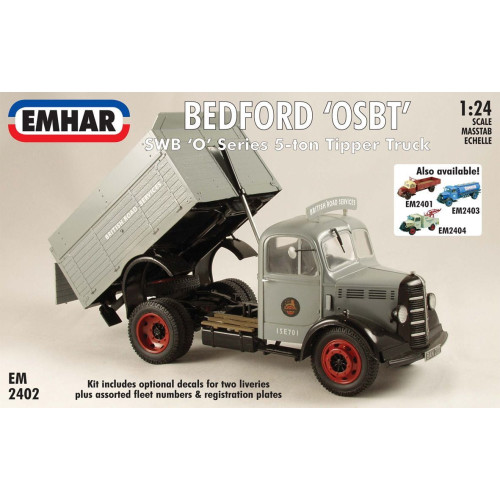 Emhar 1:24 Vehicle Kit - Bedford O Series SWB 5-Ton Tipper Truck - British Railways / BRS