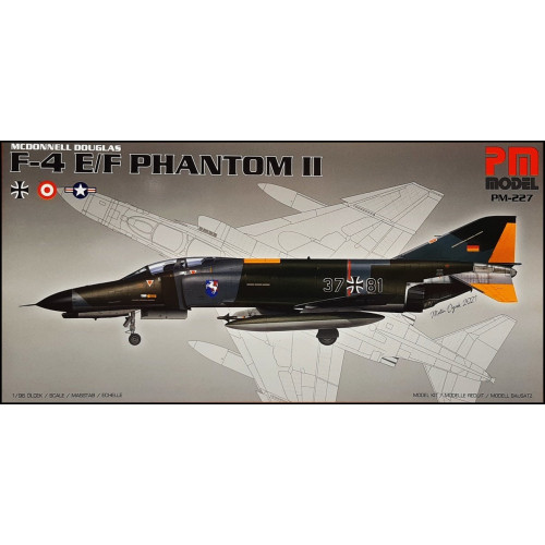 PM Model 1:72 Aircraft Kit - F-4 E/F Phantom II Fighter Aircraft