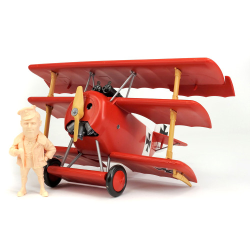 Suyata 1:72 (appx.) 'Cartoon Series' Snap-Together Kit - German Air Force Fokker Dr.I Fighter Aircraft & "Red Baron" Figure (NEW)