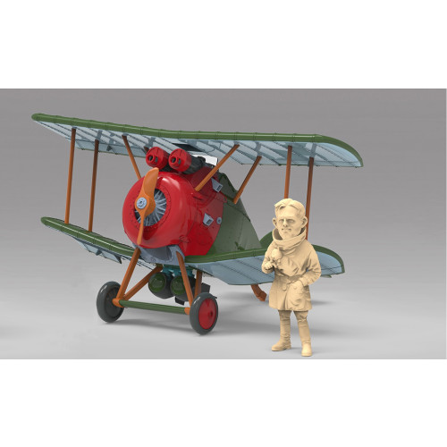 Suyata 1:72 (appx.) 'Cartoon Series' Snap-Together Kit - British RAF Sopwith Camel Fighter Aircraft & "Brownie" Figure (NEW)