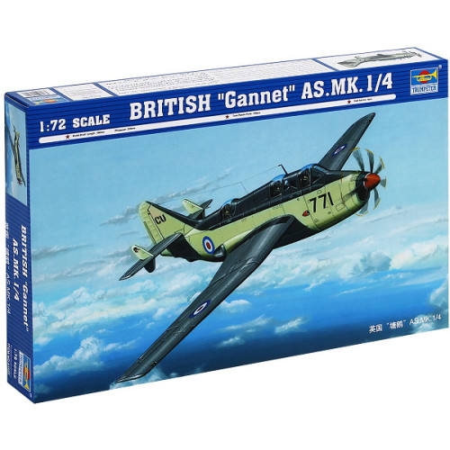 Trumpeter 1:72 Aircraft Kit - British Royal Navy Fairey Gannet AS Mk 1/4 Anti-Submarine Aircraft (NEW)