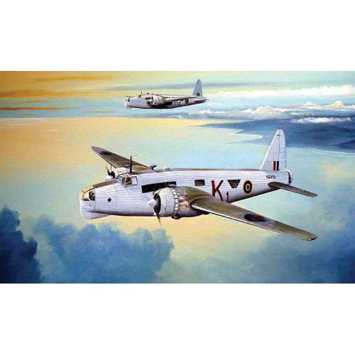 Trumpeter 1:72 Aircraft Kit - British RAF Vickers Wellington GR Mk XIV Bomber Aircraft (NEW)