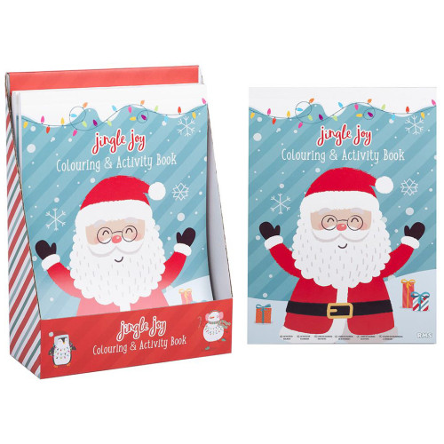 Jingle Joy Santa's Colouring & Activity Book (29x21cm) (CDU) (3+ YRS)