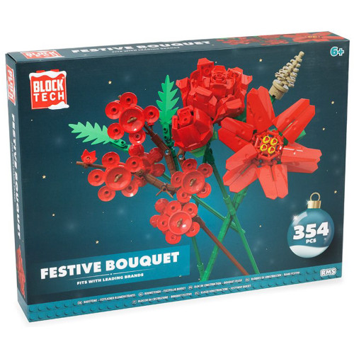 Block Tech Festive Bouquet Kit 354 Pcs (33x25x5cm) (6+ YRS)