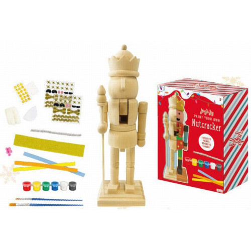 Jingle Joy Paint Your Own Nutcracker Kit (22x15x7cm) (5+ YRS)