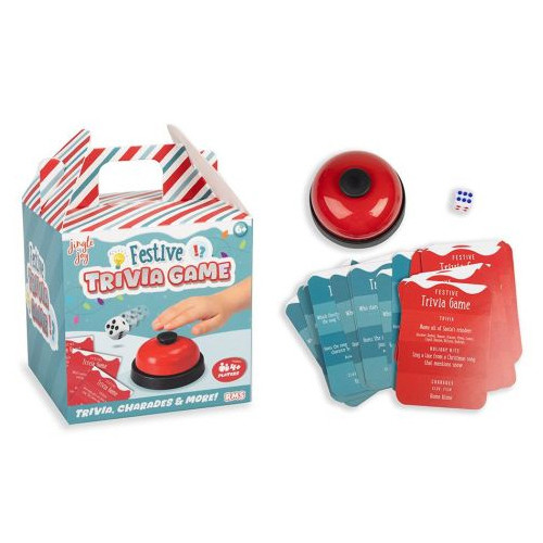 Jingle Joy Festive Trivia Game (12.5x9.5x9.5cm) (6+ YRS)