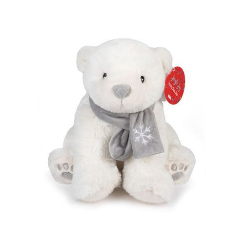 Festive Polar Bear with Scarf Plush 25cm (0 MTHS+)