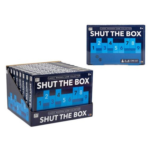 Shut The Box Classic Wooden Game (28x25x5 cm) (8+ YRS) (E.O.L.)