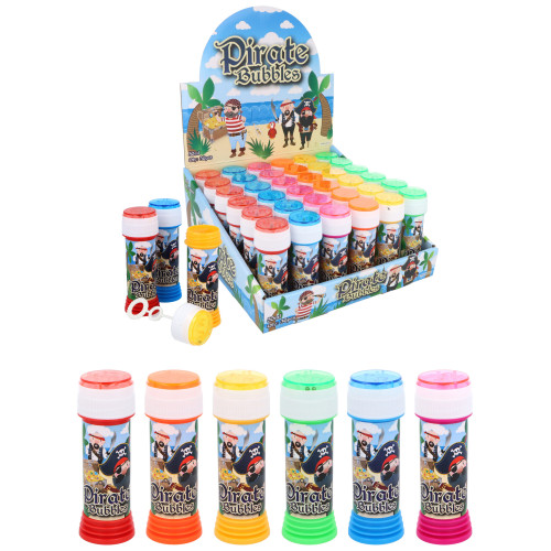 Pirate Bubble Tub with Wand & Puzzle Maze Top 50ml (11cm) (CDU)