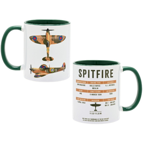 RAF Printed Mug - Spitfire (boxed)