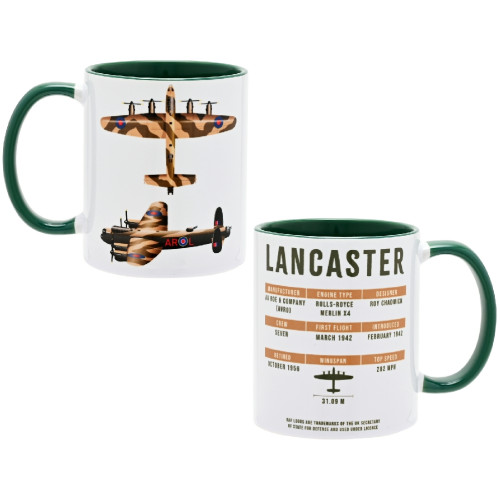 RAF Printed Mug - Lancaster (boxed)