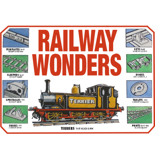 Mini Metal Sign (RL): Railway Wonders