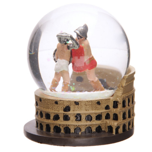 Roman Coliseum & Gladiator Waterball Snow Globe (E.O.L.) - SAVE 65% !!