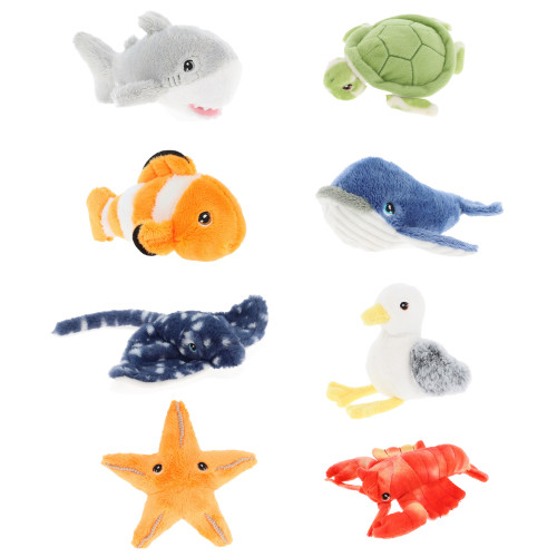 Keeleco Collectables 100% Recycled Soft Toy: Sealife 12cm (8 asstd.) (CDU) (NEW)
