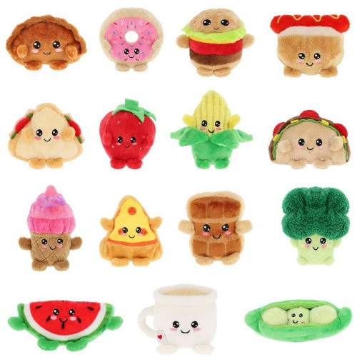 Keel Soft Toy: Bobballs Food 8cm (15 asstd.) CDU (NEW)