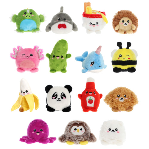 Keel Soft Toy: Bobballs Randoms 8cm (15 asstd.) CDU (NEW)