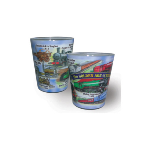 Golden Age of Steam Full Wrap Shot Glass