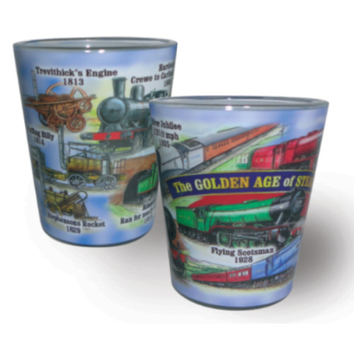 Golden Age of Steam Full Wrap Shot Glass