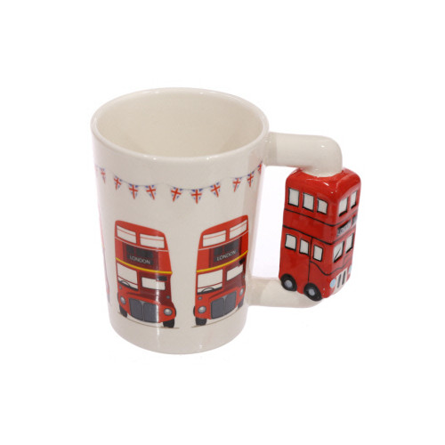 Routemaster Bus Shaped Handle Ceramic Mug (Boxed)