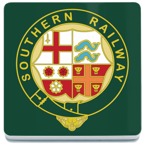 Melamine Coaster (100x100mm) (RL): Southern Railway Crest (NEW)