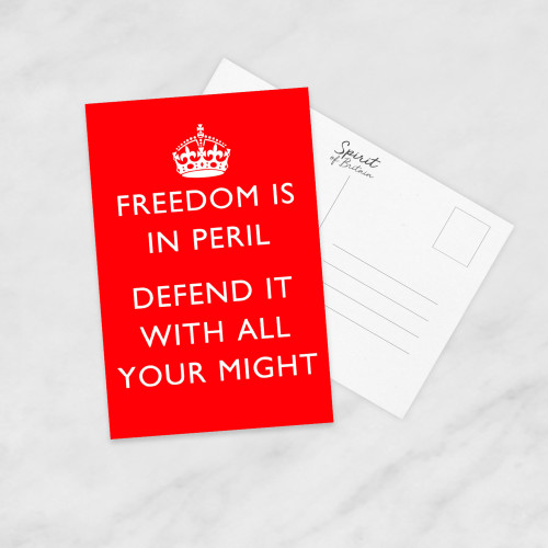 Postcard (Spirit of Britain) - Freedom Is In Peril (E.O.L.) - SAVE 15% !!