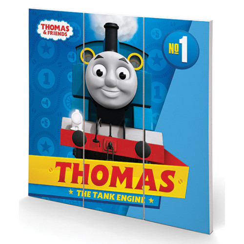 Thomas & Friends "Thomas the Tank Engine" Wood Print (30 x 30cm) (E.O.L.) - SAVE 25% !!