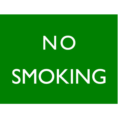 Mini Metal Sign (RL): No Smoking (B.R. Green Southern Region Style)