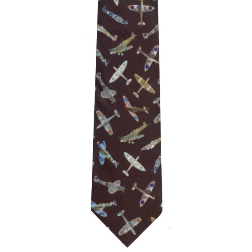 Men's Tie: Spitfires on Black
