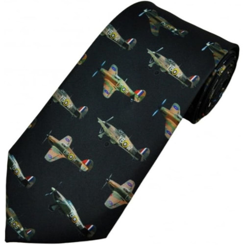 Men's Tie: Hurricane Hawker Aircraft