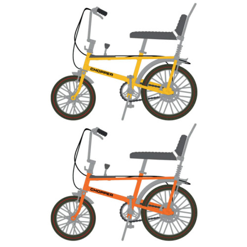 Toyway Chopper Mk 1 Bicycle 1:12 Scale Diecast (2 asstd.) (E.O.L.)