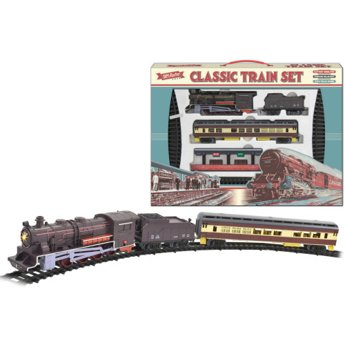 SupeRetro Large Classic Train Set with Light & Sound (Batt. Op)