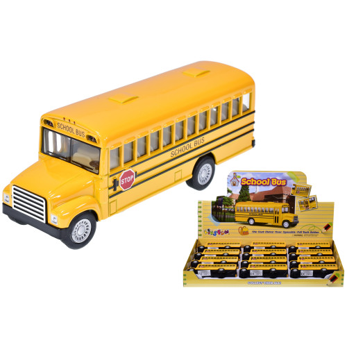 Yellow School Bus D/C 12cm (display box)