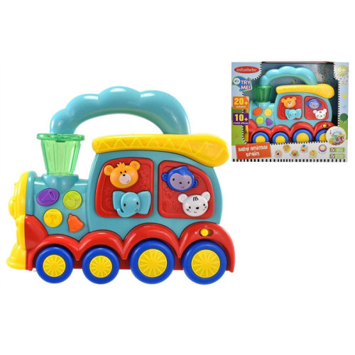 Baby Animal Train Sensory Activity Toy with Sound & Light (6 MTHS+) (E.O.L.) - SAVE 15% !!
