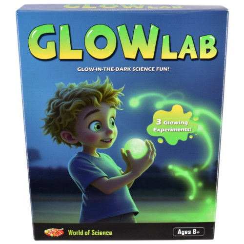 World of Science Glow Lab Glow in the Dark Science Kit (21.5x17x4cm) (8+ YRS)