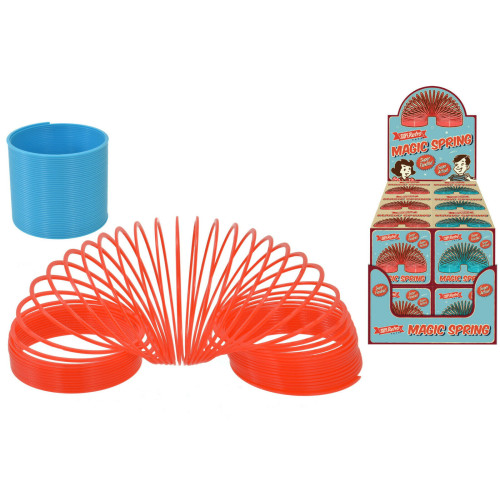SupeRetro Magic Spring 6cm Plastic - Red / Blue (asstd.) (CDU) (E.O.L.)