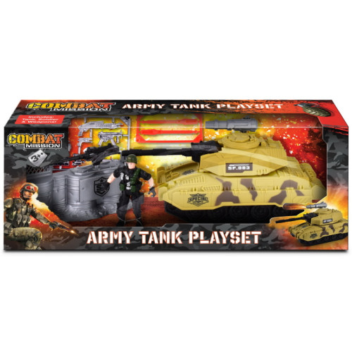 Combat Mission Army Tank Playset (boxed) (3+ YRS)