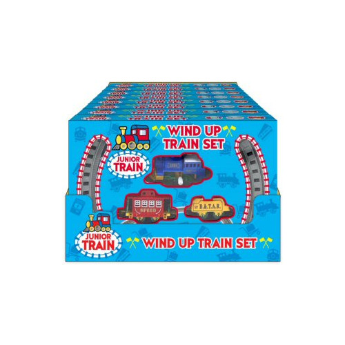 Wind Up Loco Train Set (11 pce) (boxed) (CDU)