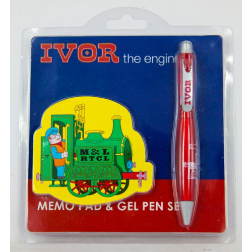 Ivor the Engine Memo Pad & Gel Pen Set (SAVE 33% TO 75% !!)