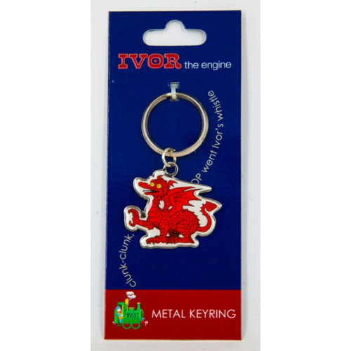 Idris the Dragon Metal Keyring on Header Card (SAVE 25% TO 50% !!)