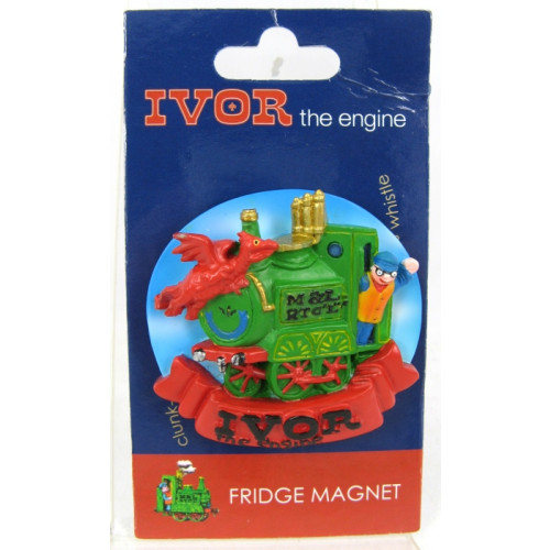 Ivor, Jones & Idris Red Banner Resin Fridge Magnet on Header Card (SAVE 25% TO 50% !!)