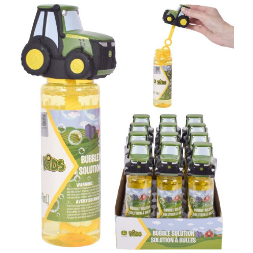 Britains John Deere Kids X320977: John Deere Tractor Top Bubble Bottle 5.5 oz with Wand (3+ Yrs) (NEW)
