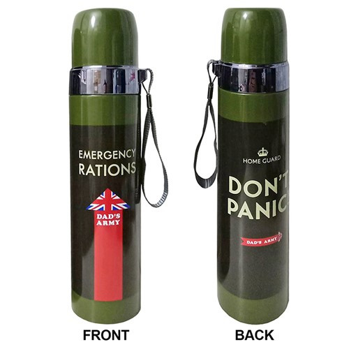 Dad's Army Drinks Flask - Don't Panic! (29x7x7cm)