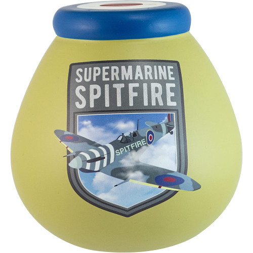 Pot of Dreams Ceramic Money Pot - Supermarine Spitfire (15x14cm) (E.O.L.) - SAVE 20% !!